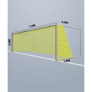 Gól nettó Cawila Cawila Net 7, 50x2, 50m | Depth 0, 8x1, 5m | Mesh Width 12cm | Thickness 4mm | kép