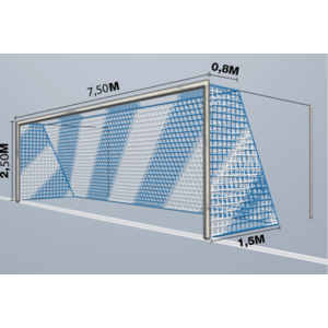 Gól nettó Cawila Cawila Net 7, 50x2, 50m Tiefe 0, 8x1, 5m kép