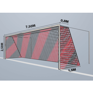 Gól nettó Cawila Cawila Net 7, 50x2, 50m Tiefe 0, 8x1, 5m kép