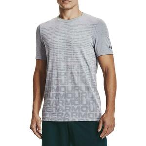 Rövid ujjú póló Under Armour UA Seamless Wordmark SS-GRY kép