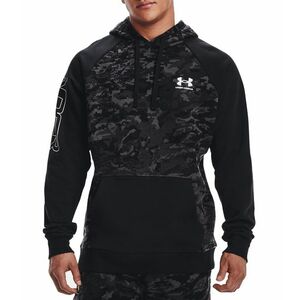 Kapucnis melegítő felsők Under Armour UA RIVAL FLC CAMO SCRIPT kép