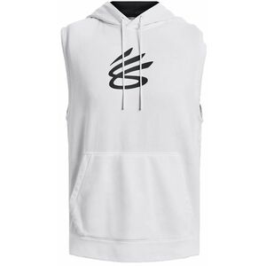 Kapucnis melegítő felsők Under Armour Curry Fleece SLVLS Hoodie-WHT kép
