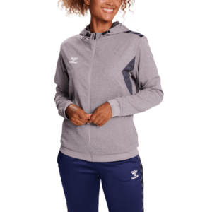 Kapucnis melegítő felsők Hummel HMLAUTHENTIC PL ZIP HOODIE WOMAN kép