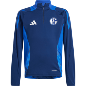 Melegítő felsők adidas FC Schalke 04 tracksuit shirt kids dark blue kép