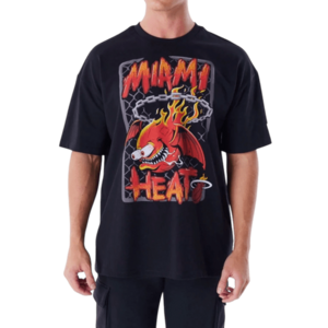 Rövid ujjú póló New Era New Era NBA Miami Heat Graphic OZ T-Shirt kép