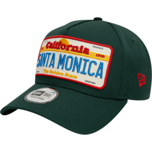 Baseball sapka New Era New Era Santa Monica License Plate Dark Green 9FORTY A-Frame Adjustable Cap kép