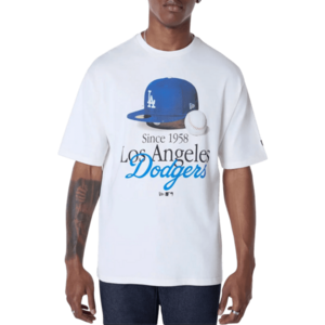 Rövid ujjú póló New Era New Era MLB Los Angeles Dodgers Script Graphic T-Shirt kép