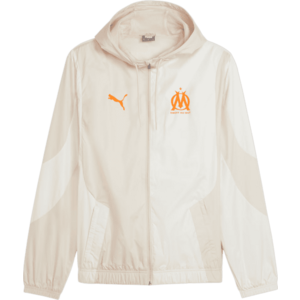 Kapucnis kabát Puma Olympique Marseille Prematch Woven jacket 2023/24 kép