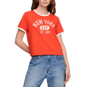 Rövid ujjú póló GAP GAP Logo Crop kép