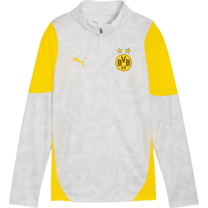 Hosszú ujjú póló Puma Borussia Dortmund Training 1/4 Zip Top Jr 2025/26 kép