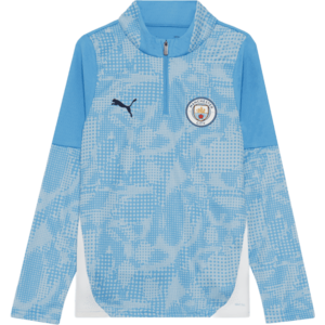 Hosszú ujjú póló Puma Manchester City Training 1/4 Zip Top Jr 2025/26 kép