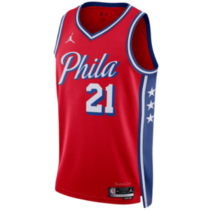Rövid ujjú póló Jordan NBA Philadelphia 76ers Embiid Jersey kép