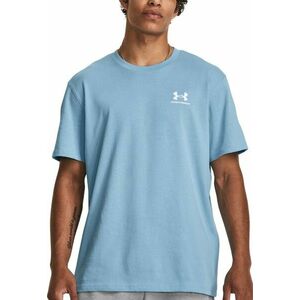 Rövid ujjú póló Under Armour UA M LOGO EMB HEAVYWEIGHT SS-BLU kép