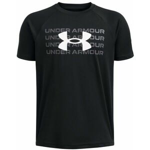 Rövid ujjú póló Under Armour UA B TECH WM LOGO SS-BLK kép