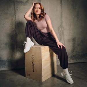 GymBeam Women‘s Aura Joggers Tee Brown kép