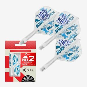Darts toll és szár egyben Target Japan K-Flex Rising Sun G2, no6 toll és közepes szár kép