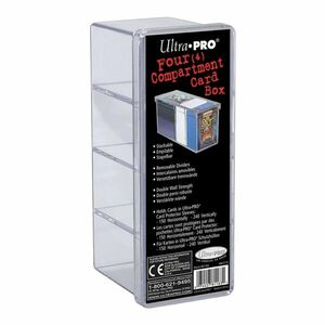 Panini Ultra-Pro négy rekeszes kártyatároló, átlátszó kép