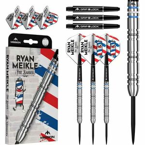 Dart szett steel Mission Ryan Meikle 21g, 90% - gravírozott kép
