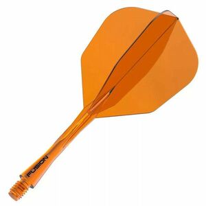 Darts toll és szár egyben Winmau Fusion No6 toll és közepes szár, átlátszó narancssárga kép