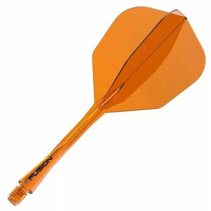 Darts toll és szár egyben Winmau Fusion No6 toll és hosszú szár, átlátszó narancssárga kép