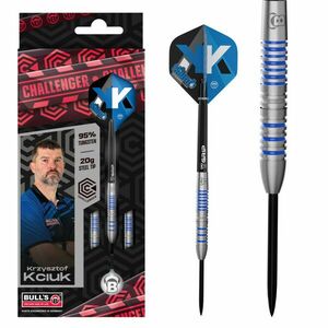 Dart szett Bull's Krzysztof Kciuk Challenger steel, 20g, 90% kép