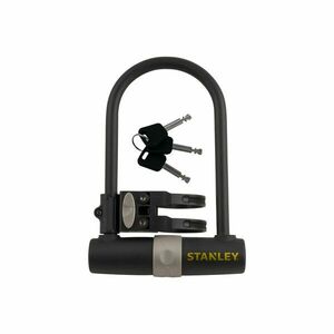 STANLEY S755-201 kerékpár zár, U-alakú, 3 kulcsos, 247 mm hosszúság kép