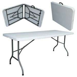 Italform összecsukható kerti Vendéglőasztal 180cm - fehér kép