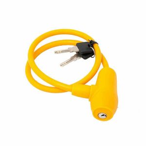 Zár egyenes, szilikon 65cm kul. narancs kép