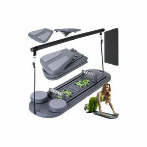 Multifunkciós pilates edzőtábla, csúszásmentes, összecsukható, tö... kép