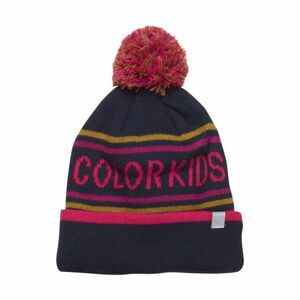 Fiú téli sapka COLOR KIDS Hat logo CK, pink glo kép