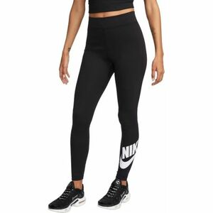 Női leggings NIKE W NSW NK CLSC GX HR TIGHT FTRA BLACK WHITE kép