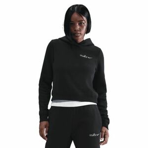 Női kapucnis pulóver NIKE W NSW PHNX FLC SHRUNKEN HOODIE BLACK kép