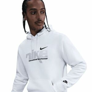 Férfi kapucnis pulóver NIKE M NK CLUB BB PO HDY SWSH SPORT WHITE METALLIC SILVER kép