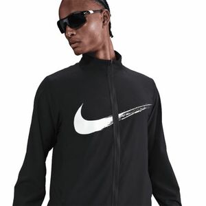 Férfi edződzseki NIKE M NK DF FORM JKT GFX BLACK WHITE kép