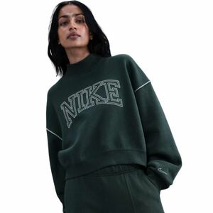 Hőszigetelt női pulóver NIKE W NSW PHNX FLC LOGO MOCK NECK SEAWEED kép
