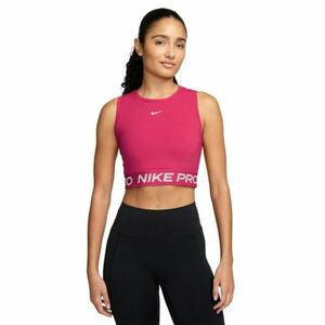 Női edzőing ujjak nélkül NIKE PRO DF CROP TANK RUSH PINK WHITE kép