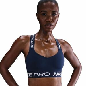 Női edző sportmelltartó NIKE PRO W NP BRA TT MIDNIGHT NAVY MIDNIGHTNAVY WHITE kép