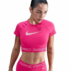 Rövid ujjú női edzőing NIKE PRO W NP DF SS TOP TT GRX RUSH PINK PINK FOAM WHITE kép