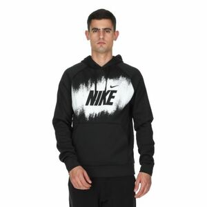 Hőszigetelt férfi edzőpulóver kapucnival NIKE M NK TF FLEECE PO HD GFX BLACK kép