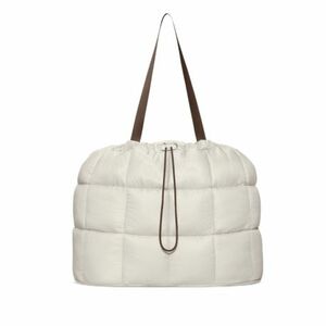 Női válltáska NIKE Puffle Tote Bag 2.0 light bone mink brown sail kép