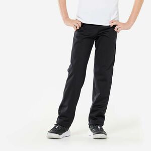 Domyos Gyerek melegítőnadrág fitnesz edzésre, légáteresztő, fekete kép