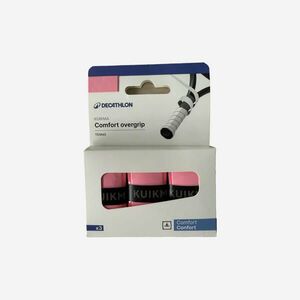 Kuikma Teniszütő fedőgrip Confort Soft, 3 db, rózsaszín kép