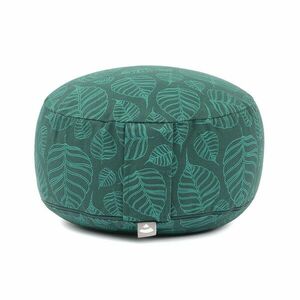Bodhi Maharaja Collection RONDO – tönköly meditációs párna 32×20 cm – Leaves Deep Green kép