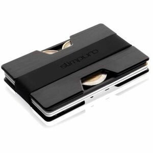 Slimpuro NANO, vékony pénztárca, extra lapos, 12 kártya, érme rekesz, alumínium kép