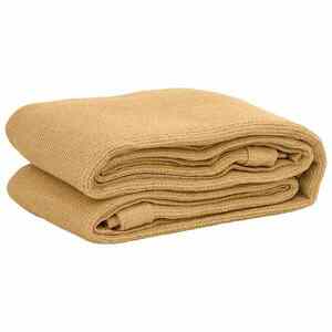 vidaXL homok HDPE sátorszőnyeg 200x200 cm kép