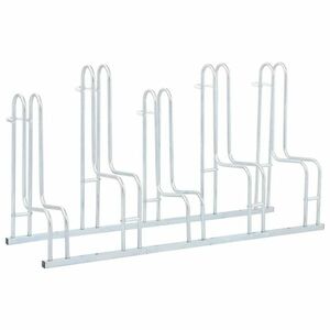 vidaXL padlón álló horganyzott acél kerékpártartó 5 kerékpárhoz kép