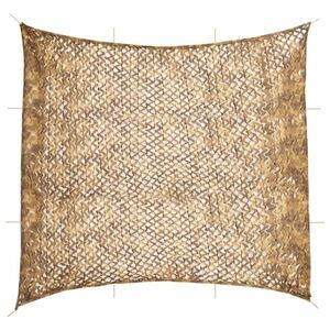 vidaXL homokszínű kamuflázsháló tárolózsákkal 614x581 cm kép