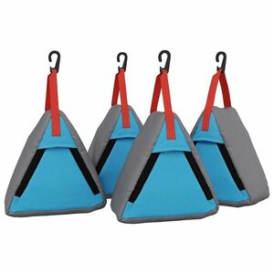 vidaXL Tárolótáska 4 pcs Szürke és Kék 24 x 16 x 24 cm oxford kép