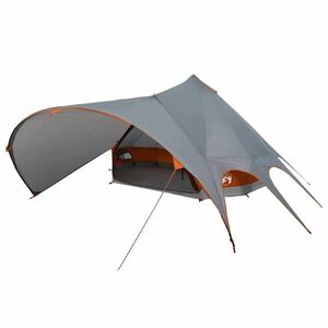 vidaXL Teepee sátor tetővel Szürke és narancs 600 x 600 x 347 cm kép