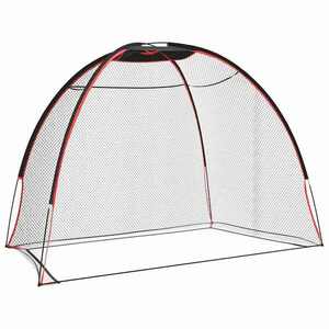 vidaXL Golf Edzősegéd Fekete 314 x 150 x 206 cm Poliészter kép